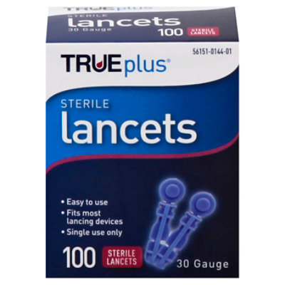 Trueplus Ultra Thin 30g Lancet 100 CT Vons