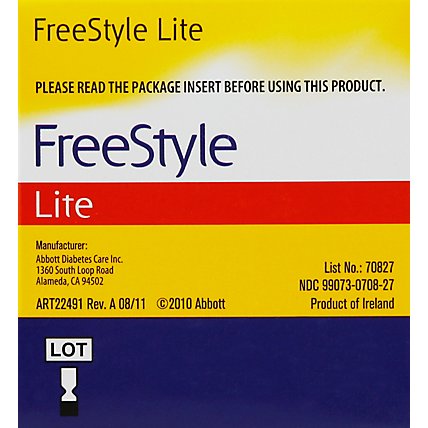 Freestyle Lite Test Strips - 100 CT - Image 3