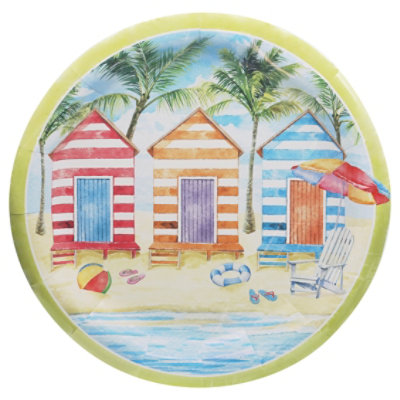 Ssel Beach Bngalo Dinner Plate - 8 CT - Image 1