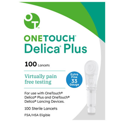 One Touch 33 Guage Delica Lancets - 100 CT - Image 3