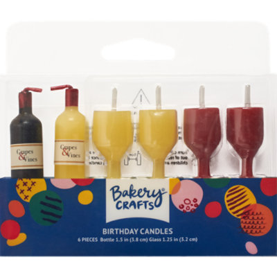 Decopac Bc Wine Shaped Assortment Candle - EA - Image 1