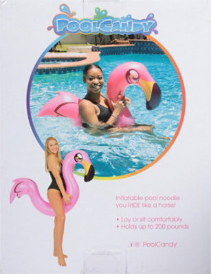 PoolCandy Flamingo Ride-On Super Noodle - Each - Image 4