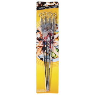 Signature Select 4 Pack 17 Inch Cool Touch Metal Skewers 1 Count - Each - Image 3