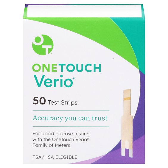 Onetouch Verio Test Strips - 50 CT