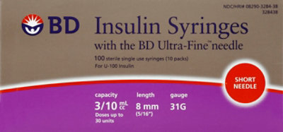 Bd Ultra Fineii Shrt Syr 30 Unt - 100 CT - Image 2