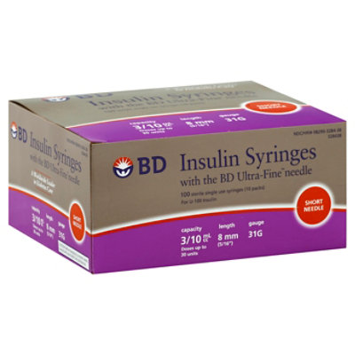 Bd Ultra Fineii Shrt Syr 30 Unt - 100 CT