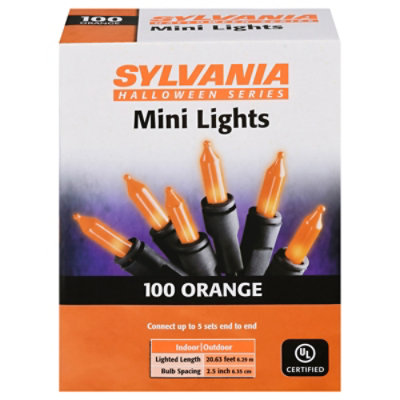 Inl 100ct Hlwn Mini Lghts Orng - EA - Image 2