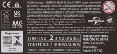 Mattel Minis Jurrasic World Mini Figure 2 Count - Each - Image 4