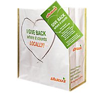 Shaw’s Give a Bag Reusable Shopping Bag - Ea