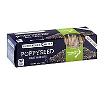 Rutherford & Meyer Rice Wafer Poppy Seed Gluten Free - 4.2 OZ
