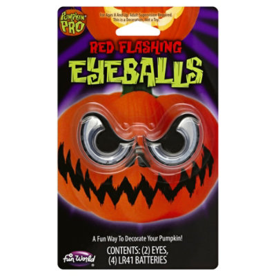 Fun World Holiday Led Pumpkin Eyeballs – Each - Image 1