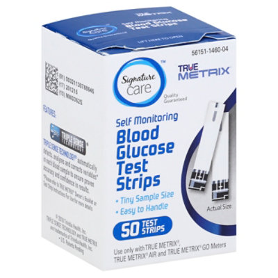 Signature Select/Care Blood Glucose Test Strips - 50 Count - Image 1