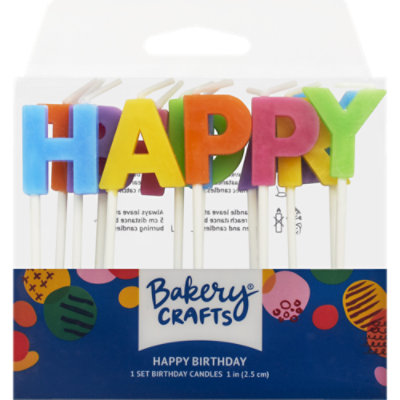 Decopac Candle Hbd Letters Bright - EA - Image 1