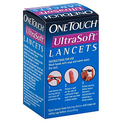 One Touch Ultra Soft Lancets - 100 CT - Image 1