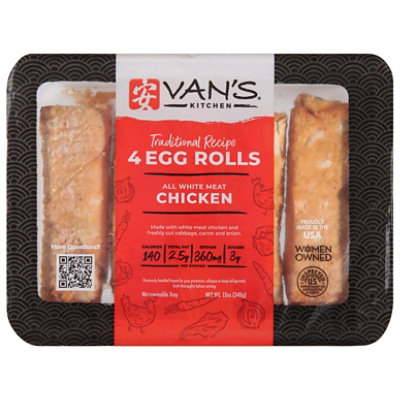 Van Chicken Egg Rolls 4 Ct - 13.75 OZ - Image 3