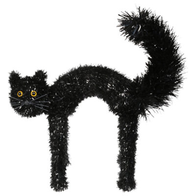 Seasonal Celebrations Fuzzy Tail Tinsel Cat 15 Inch 1 Count – Each - Image 3
