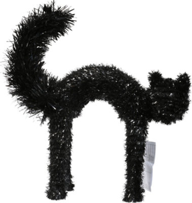 Seasonal Celebrations Fuzzy Tail Tinsel Cat 15 Inch 1 Count - Each - Image 4