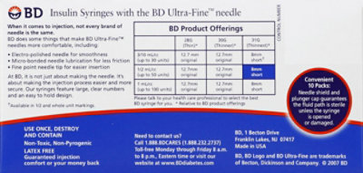 Bd Ultra Fine Ii Short Syr .5cc - 100 CT - Image 3