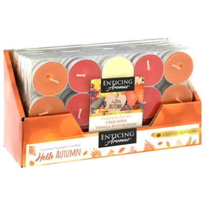 Enticing Autumn Tealights - 15CT - safeway