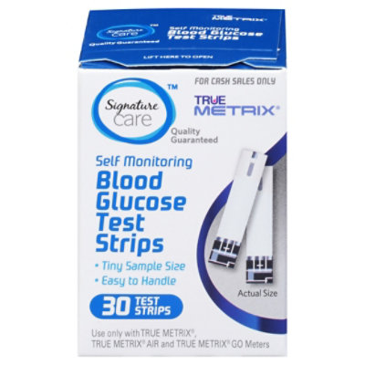 Signature Select/Care Blood Glucose Test Strips - 30 Count - Image 3