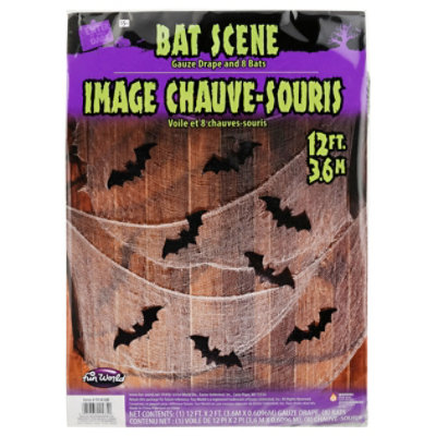 Fun World 12ft Creepy Drape Bats - EA - Image 3