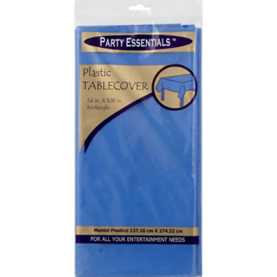 Northwest Enterprises Blue Plastic Tablecover - Each - Image 1