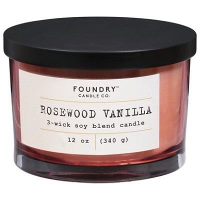 Foundry Jar Candle Rosewood Vanilla 12 Oz - 12 OZ - Image 3