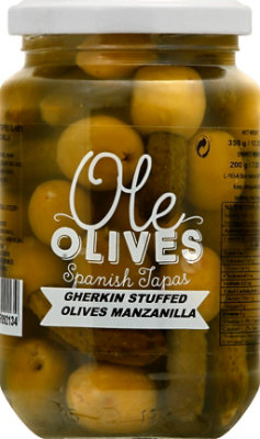 Ole Olives Gherkin Stuffed Olives - 12.35 OZ - Image 2