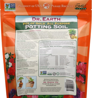 Dr.earth Pot Of Gold All Purpose Potting Soil - 4 QT - Image 3