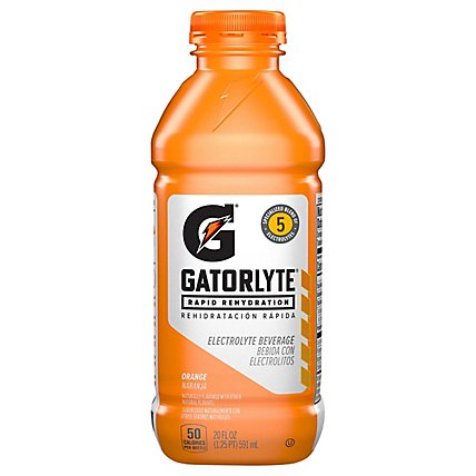 Gatorade Gatorlyte Rapid Rehydration Electrolyte Beverage Orange Naturally Flavored - 20 FZ - Image 3
