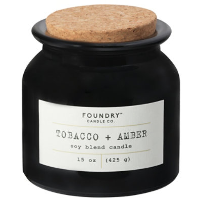 Foundry Jar Candle Tabacco Amber 15 Oz - 15 OZ - Image 3