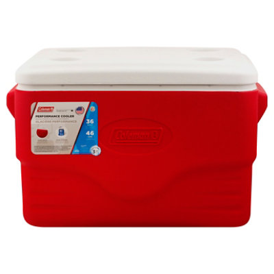 Molded Handled Cooler Red 36 Quart - EA - Image 3