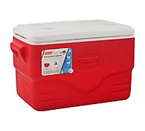 Molded Handled Cooler Red 36 Quart - EA