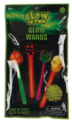 Ning 4pk Glow Icon Head Wands - EA - Image 1