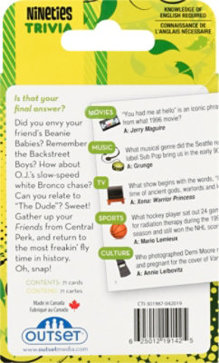 Outset Trivia 90's Card Game - 1 EA - Image 4