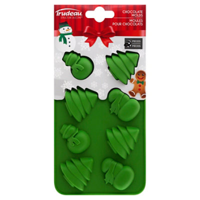 Trudeau Choc Mold Snowman&tree - 1 EA - Image 1