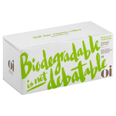 Organic Initiatives Tampons Regular - 16 CT - Image 1