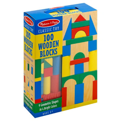 100 Wood Blocks Set