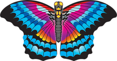 X Kites Nylon Butterfly Kite - Each (Design may vary) - Image 1