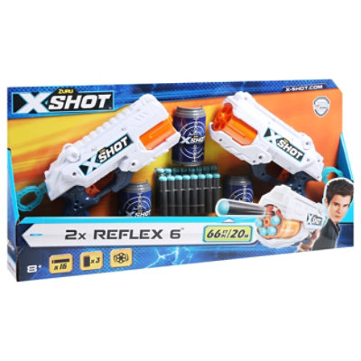 Zuru Xshot 2pk Rflx 6dart Guns - EA - randalls