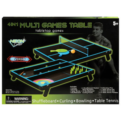 PMT Holdings Neon 4-in-1 Tabletop Games Set - Each - Image 2