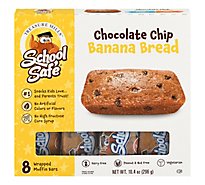School Safe Banana Chocolate Chip Muffins Bars 8 Count - 10.4 OZ