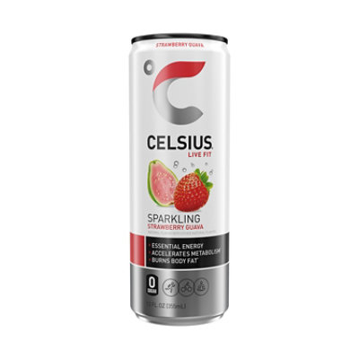 Celsius Originals Sparkling Strawberry Guava Single Can - 12 FZ - Image 1