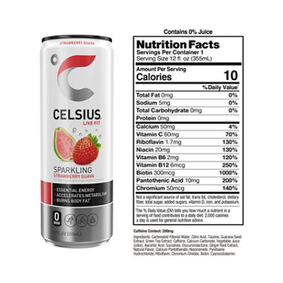 Celsius Originals Sparkling Strawberry Guava Single Can - 12 FZ - Image 3