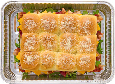 Turkey Bacon Cheddar Sliders Catering - 12 Count - Image 1
