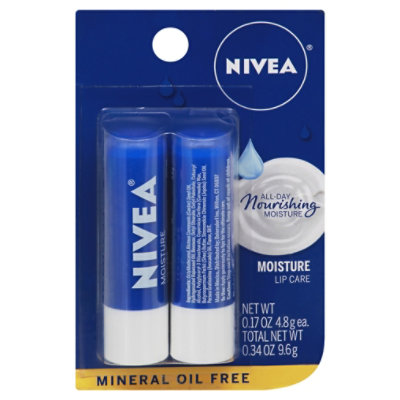 Nivea Moisture Dual Pk Lip Balm - 0.34 OZ - Image 3