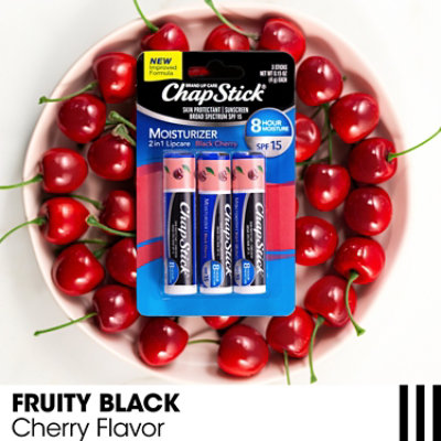 Chapstick Lip Moist Black Cherry Long Card - 3-.15 OZ - Image 5