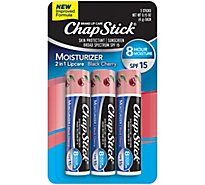Chapstick Lip Moist Black Cherry Long Card - 3-.15 OZ
