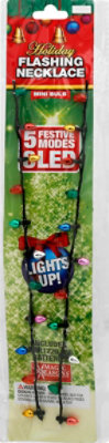 Shawshank Ledz Mini Bulb Flashng Necklace - Each - Image 1