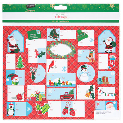 Signature SELECT 12 Inch Holiday Gift Tags Styles May Vary 75 to 125 Count - Each - Image 1